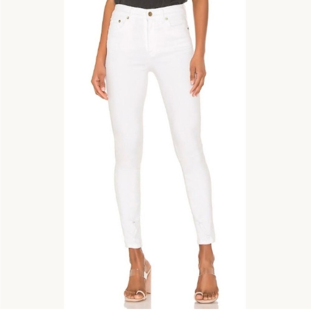 PISTOLA Jennifer Oslo White Denim Midrise Skinny Jeans Women's Size 27 - Picture 11 of 12
